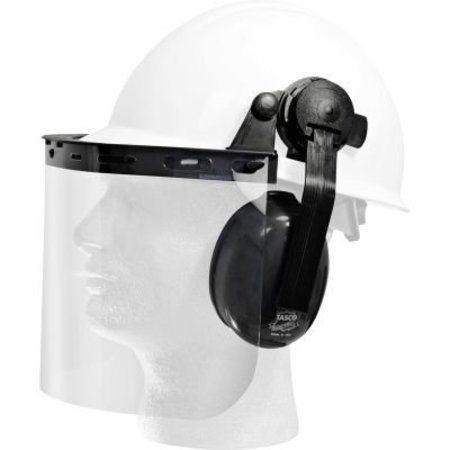 ERB SAFETY ERBÂ E14 Face Shield, Ear Muff System for Omega II, Americana & Liberty Caps 14373